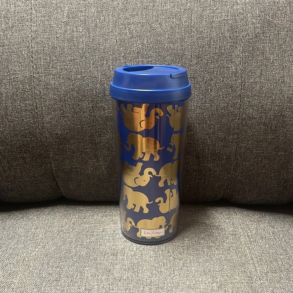Lilly Pulitzer Tusk in Sun Navy Thermal Mug
